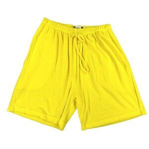 Bay Breeze Yellow Shorts Terry Cloth Womens S Swimsuit Cover Beach Pool